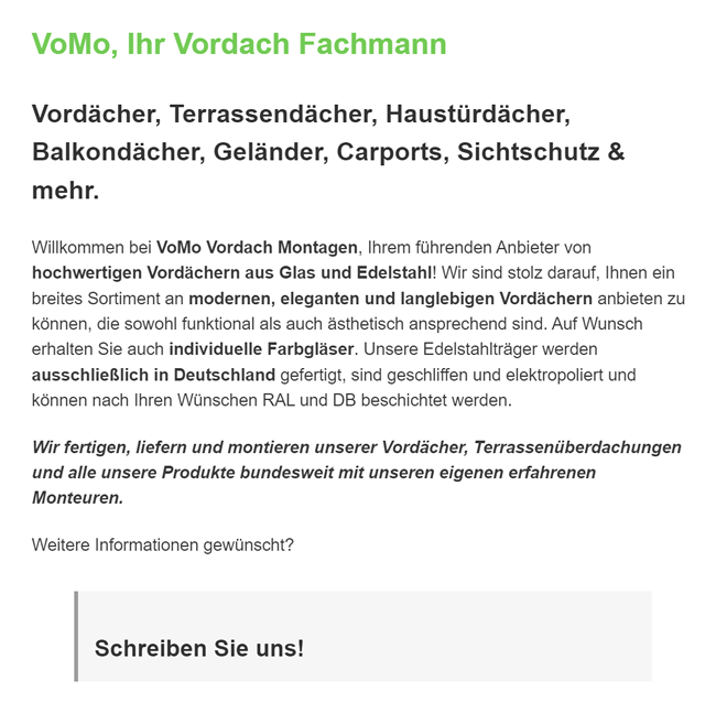 Vordächer / Vordach in 74821 Mosbach, Haßmersheim, Binau, Neckargerach, Gundelsheim, Billigheim, Fahrenbach und Obrigheim, Neckarzimmern, Elztal